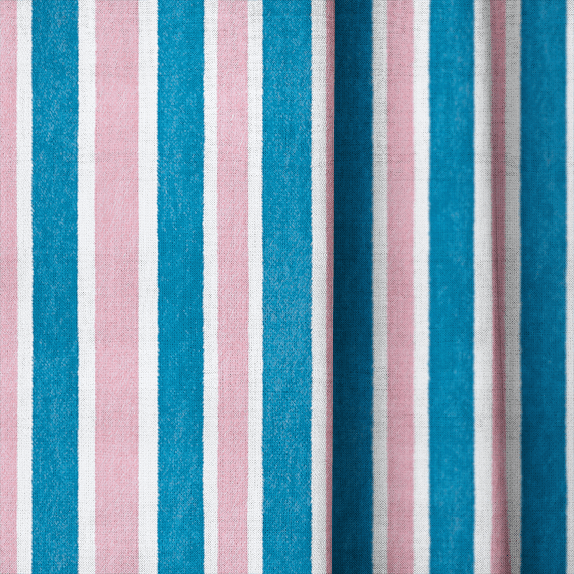 Cotton Candy Stripes - Curtain Panel - The Drapery