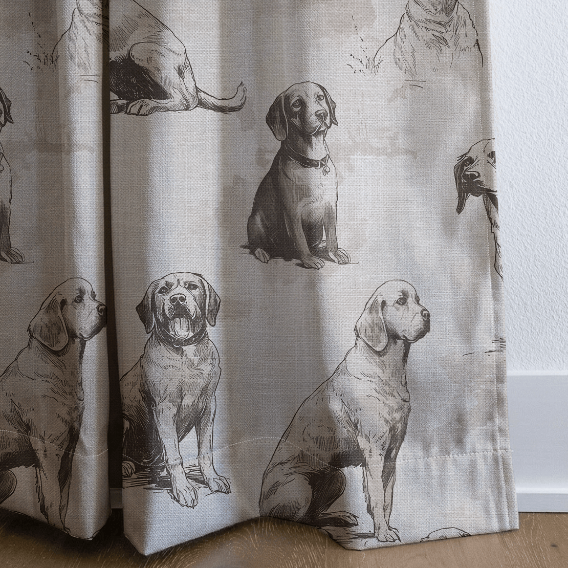 Country Companions - Curtain Panel - The Drapery