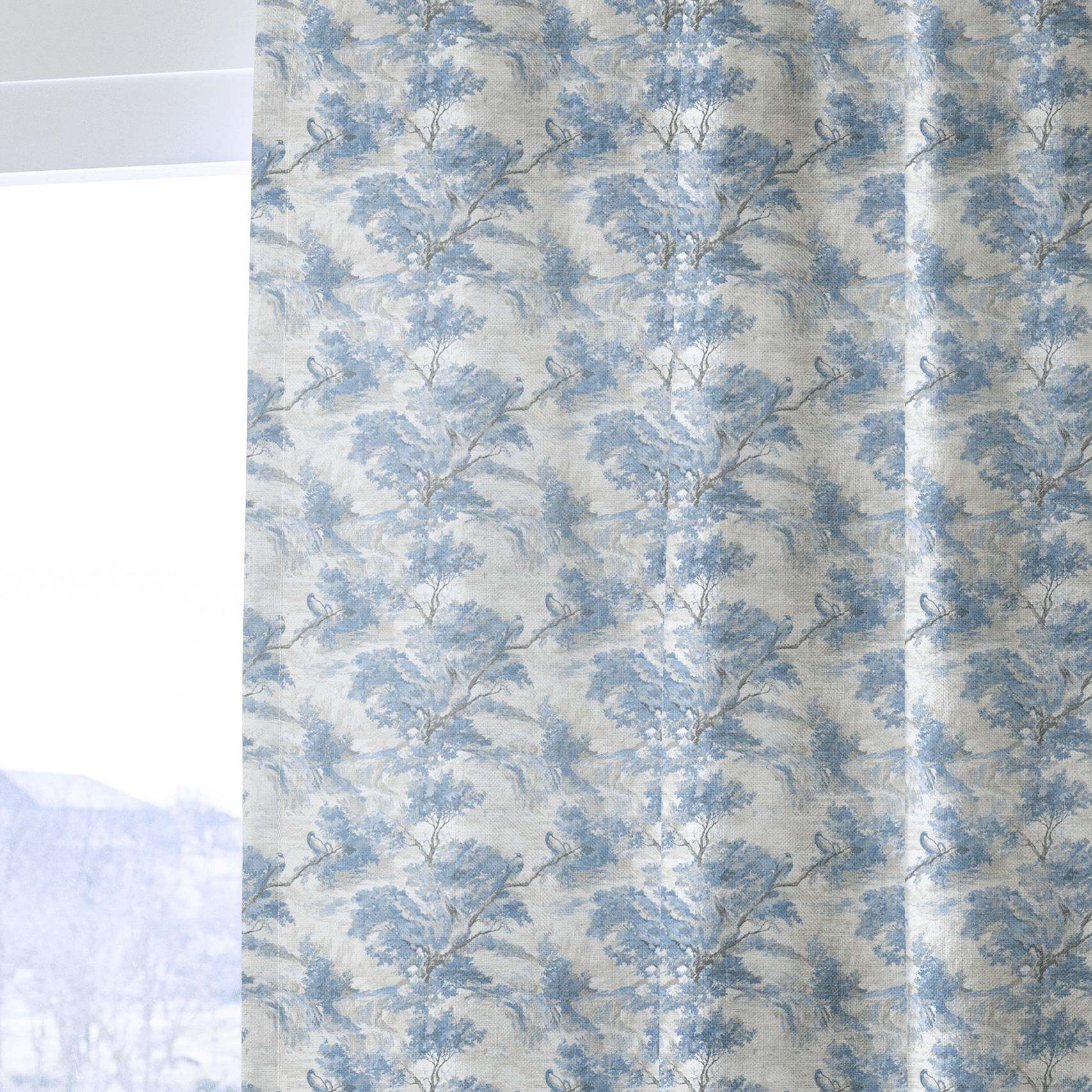 Country Lane Toile - Curtain Panel - The Drapery