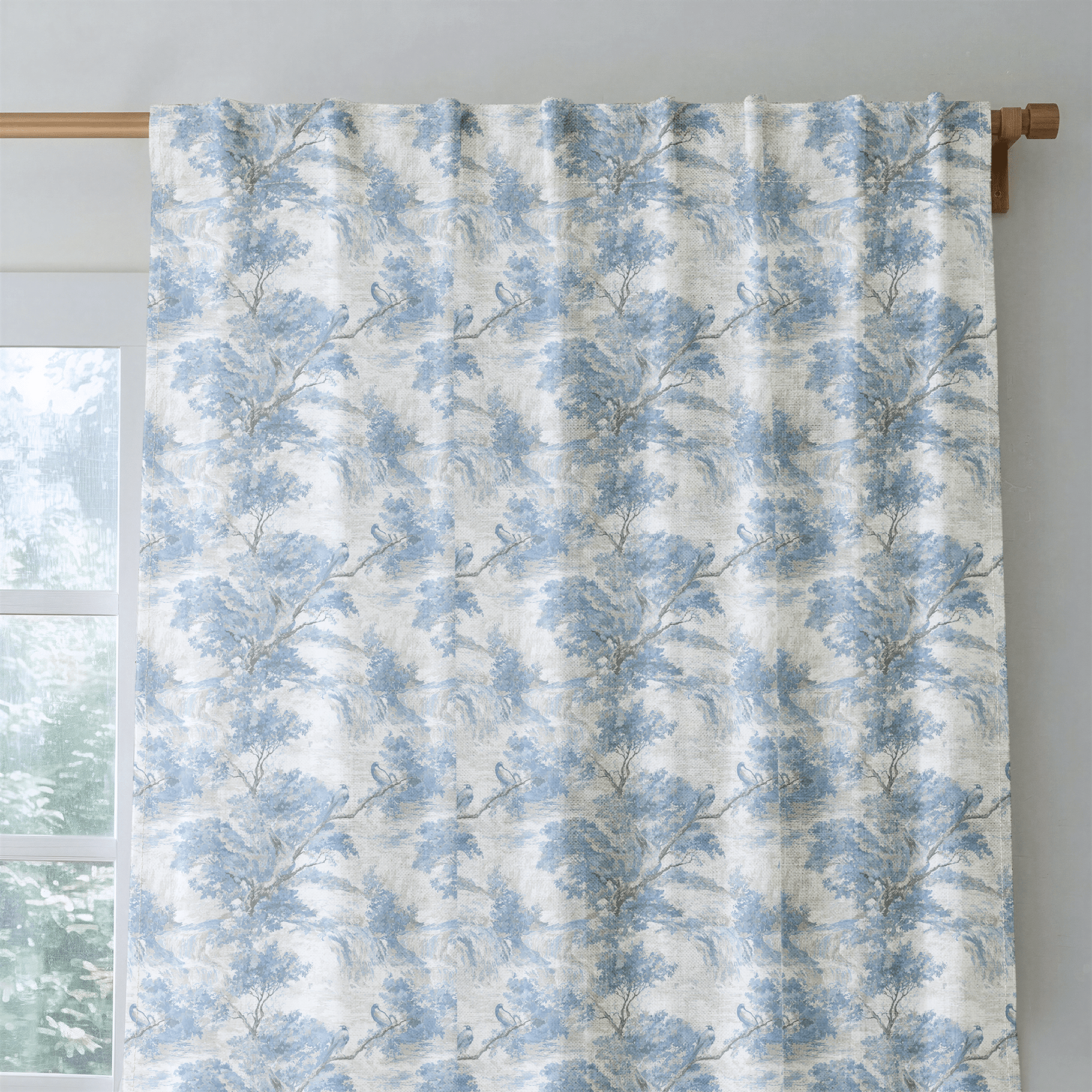 Country Lane Toile - Curtain Panel - The Drapery
