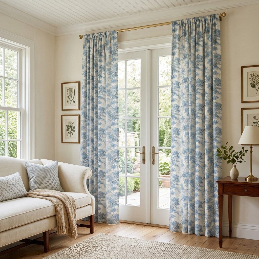 Country Lane Toile - Curtain Panel - The Drapery