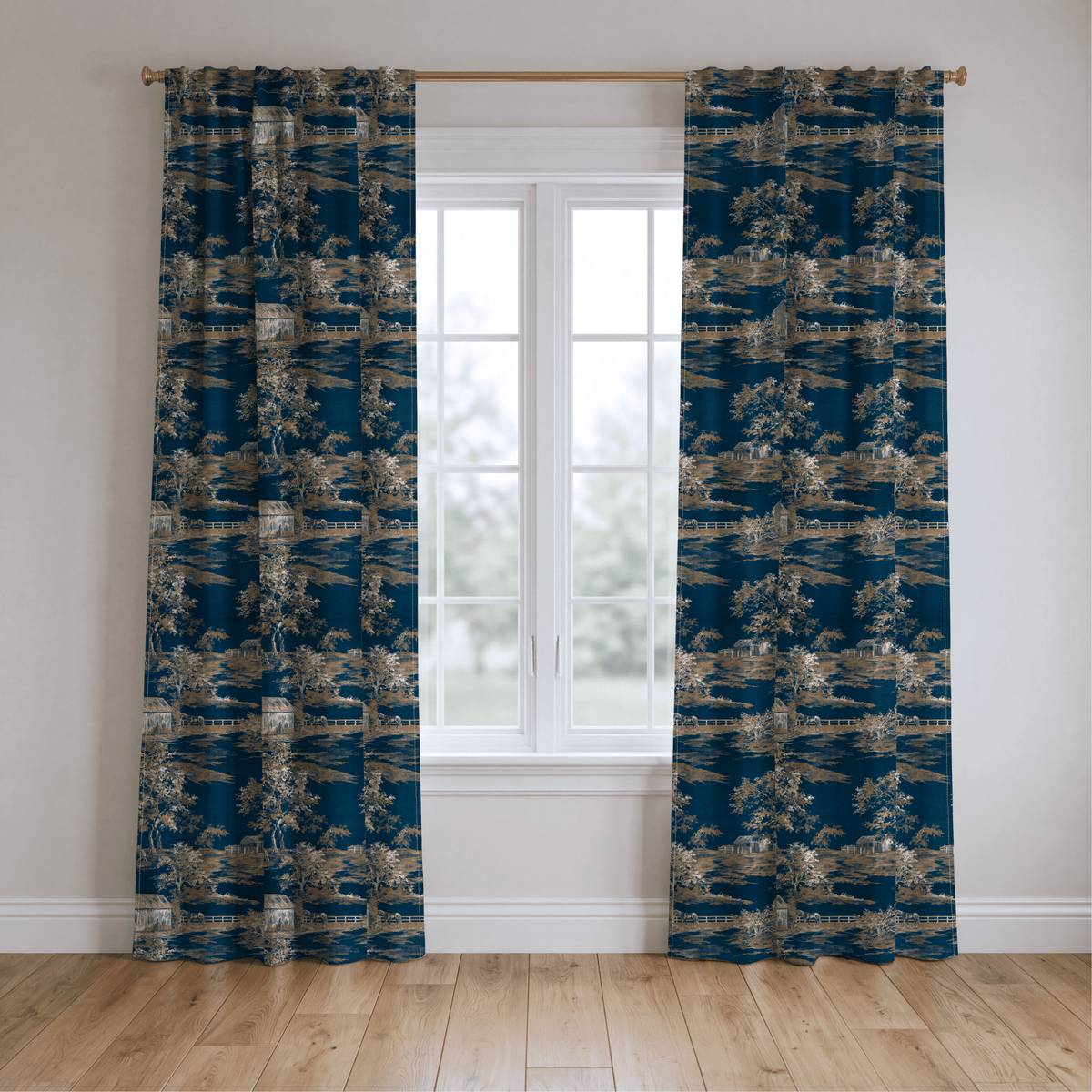 Countryside Toile - Curtain Panel - The Drapery