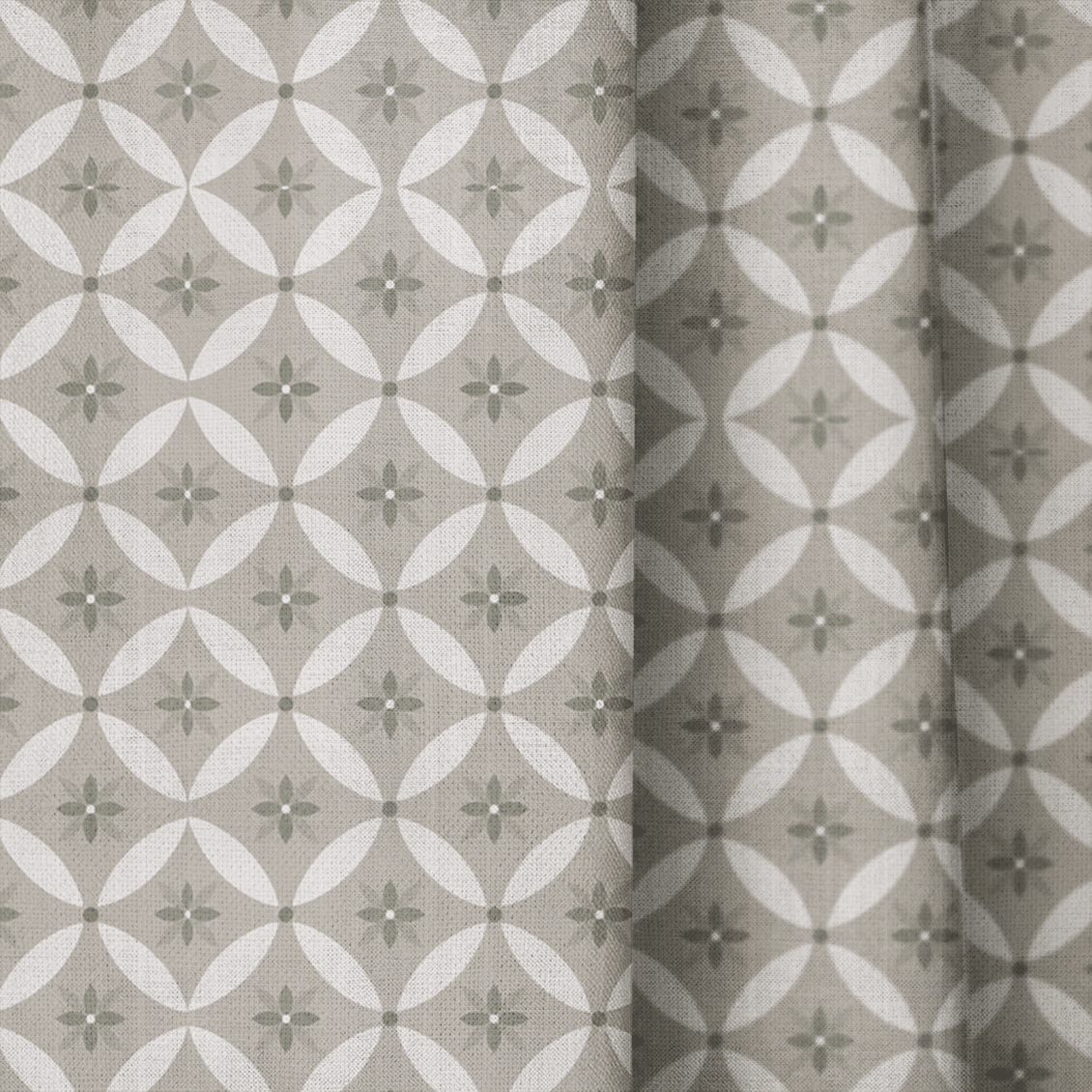Courts in Cement - Curtain Panel - The Drapery