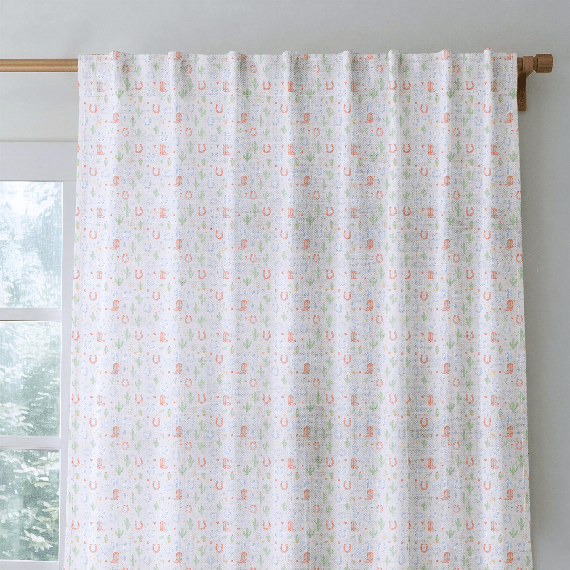 Cowboy Boots - Curtain Panel - The Drapery