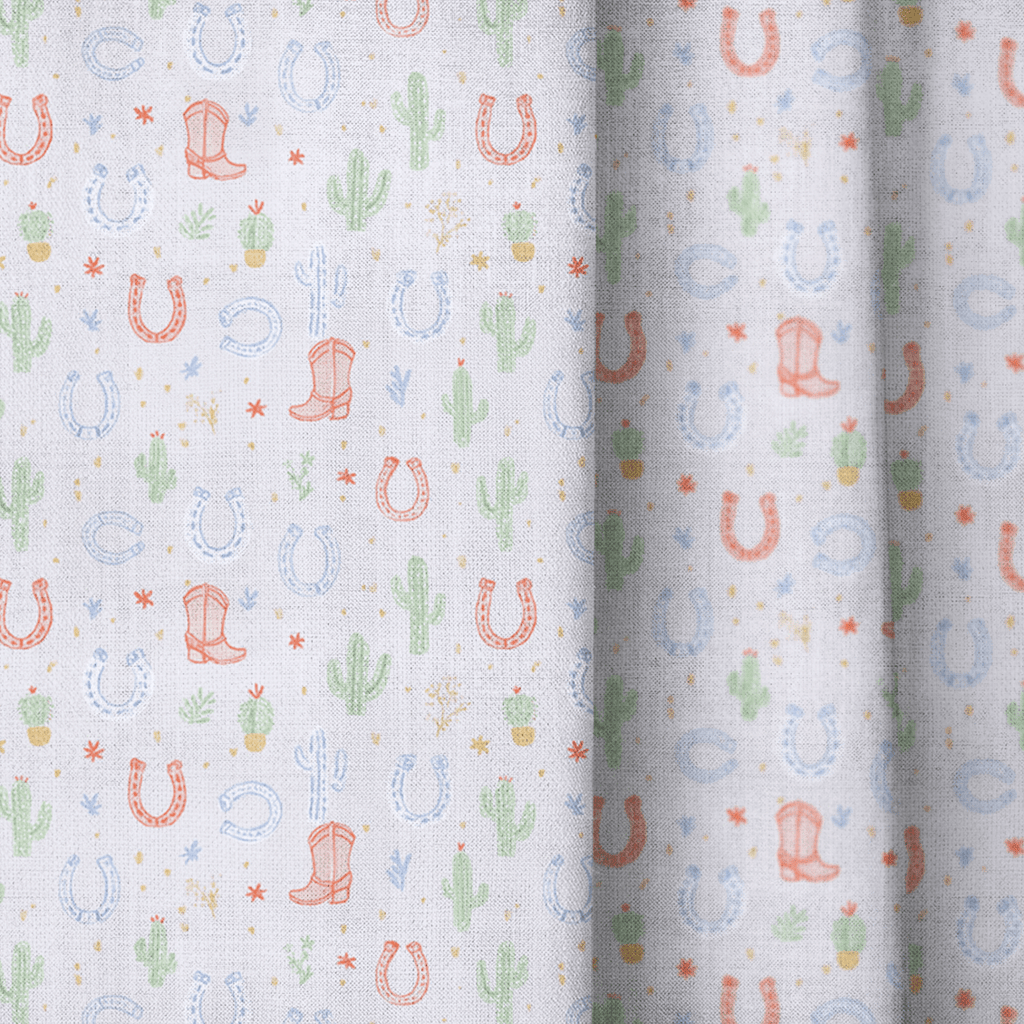 Cowboy Boots - Curtain Panel - The Drapery
