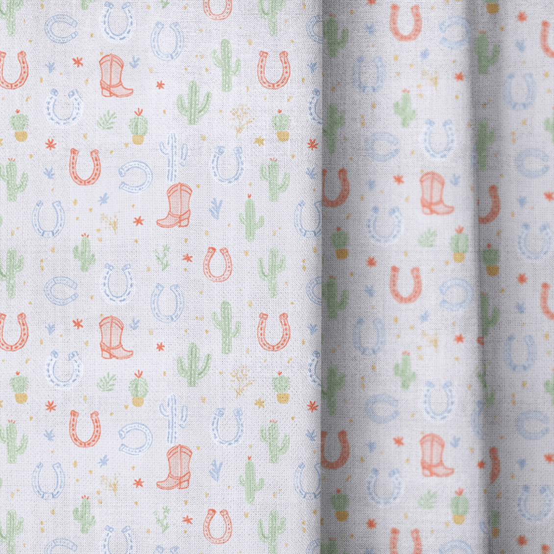 Cowboy Boots - Curtain Panel - The Drapery