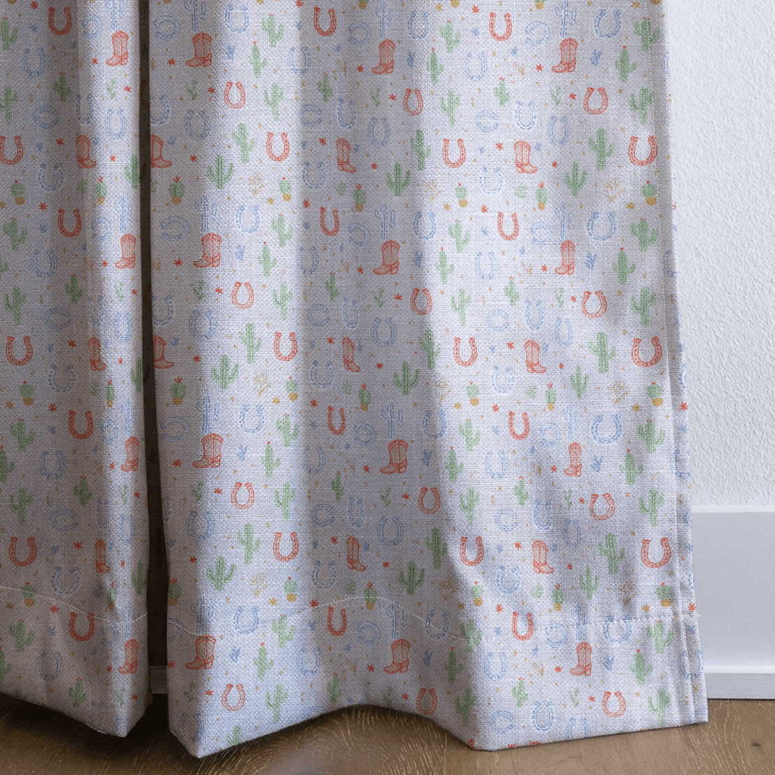 Cowboy Boots - Curtain Panel - The Drapery