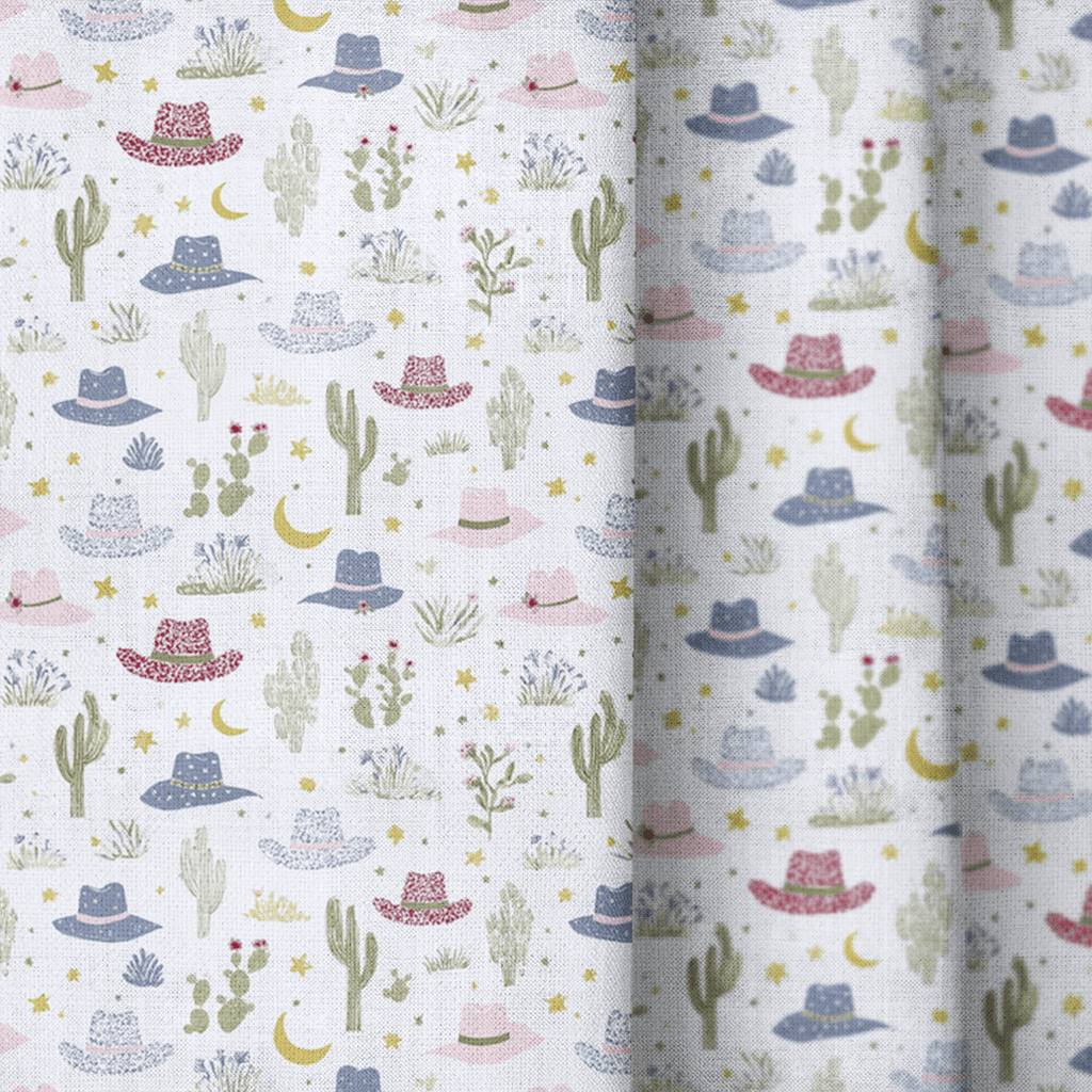 Cowboy Hats - Curtain Panel - The Drapery