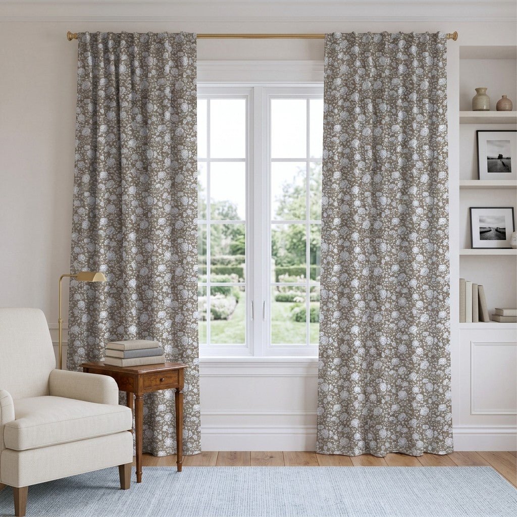 Cozy Peony - Curtain Panel - The Drapery