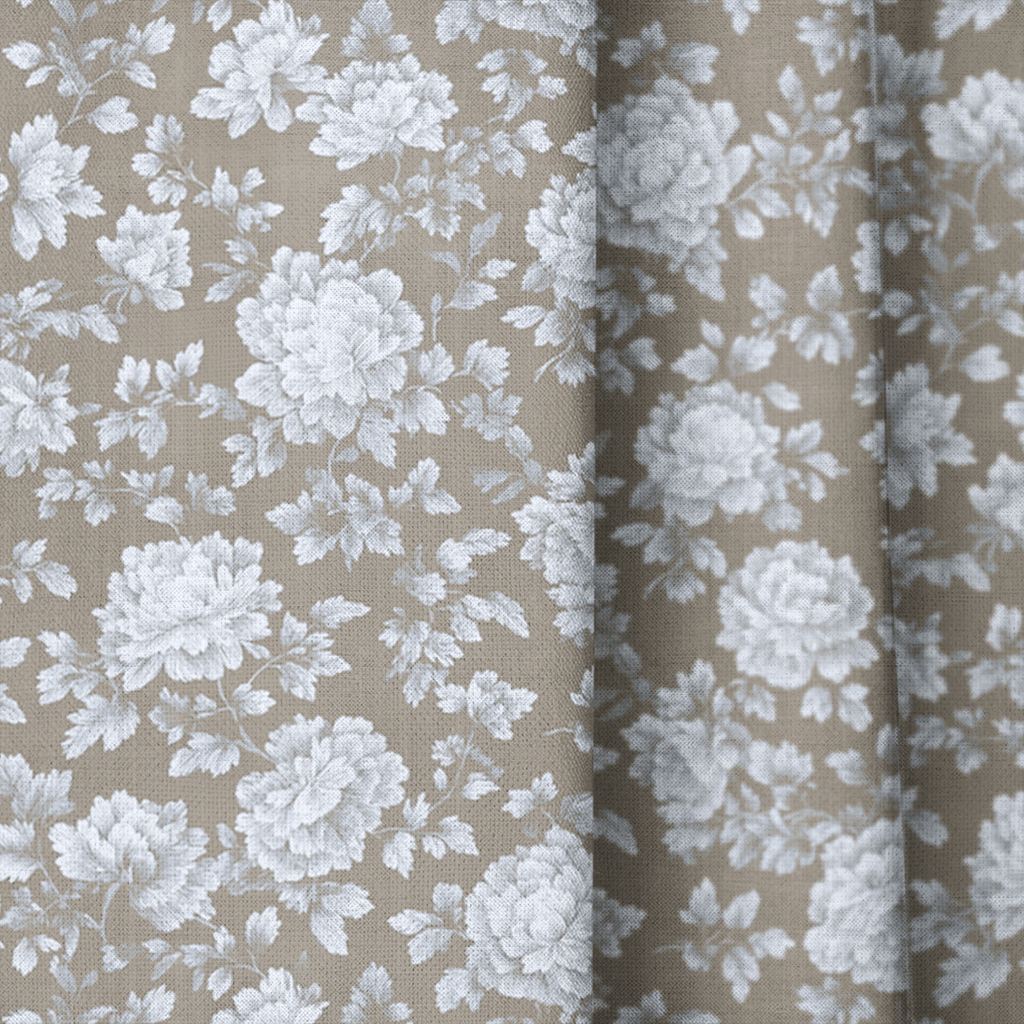 Cozy Peony - Curtain Panel - The Drapery