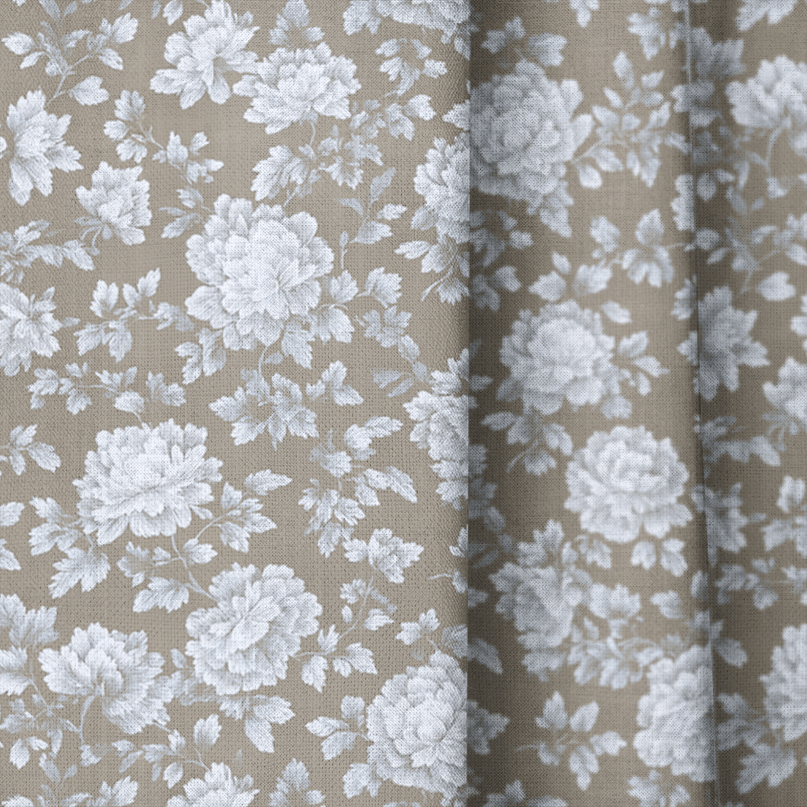 Cozy Peony - Curtain Panel - The Drapery