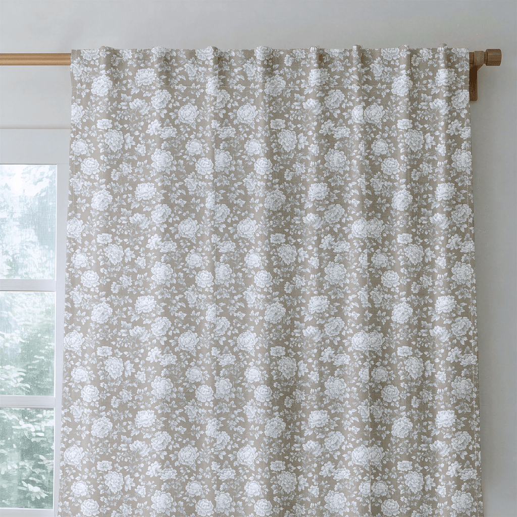 Cozy Peony - Curtain Panel - The Drapery
