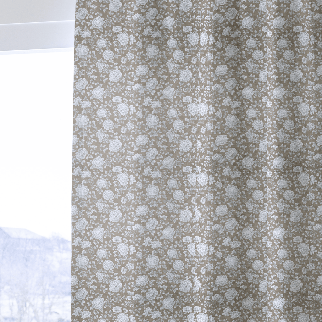 Cozy Peony - Curtain Panel - The Drapery
