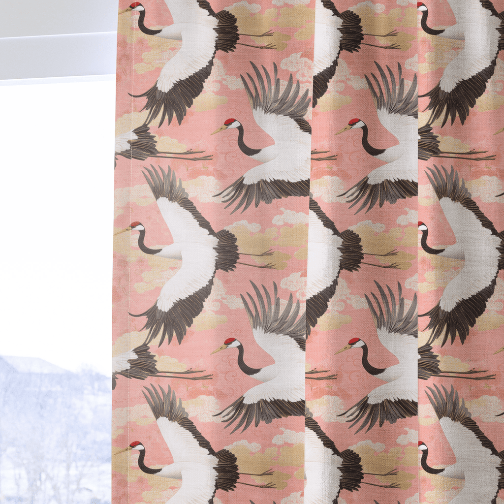 Crane Ballet - Curtain Panel - The Drapery