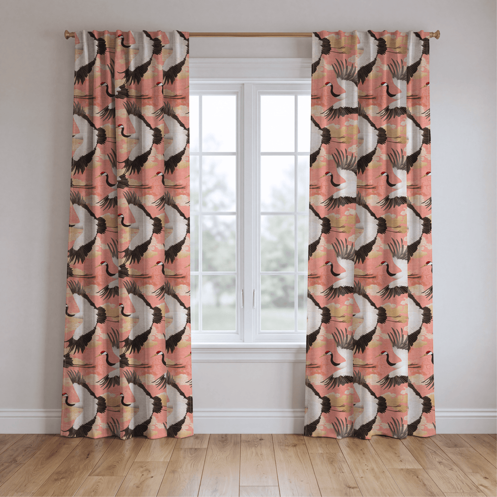 Crane Ballet - Curtain Panel - The Drapery
