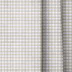 Cream Gingham - Curtain Panel - The Drapery