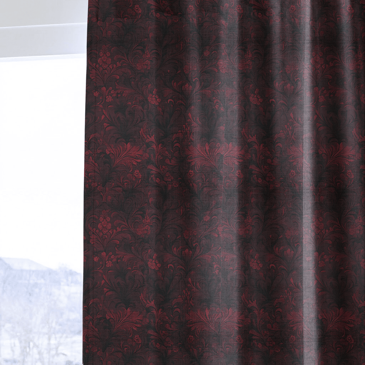 Crimson Chianti - Curtain Panel - The Drapery