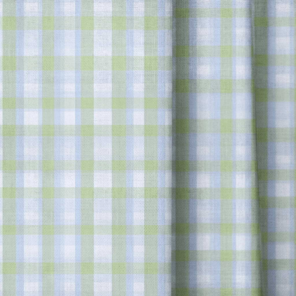 Crossed Gingham - Curtain Panel - The Drapery