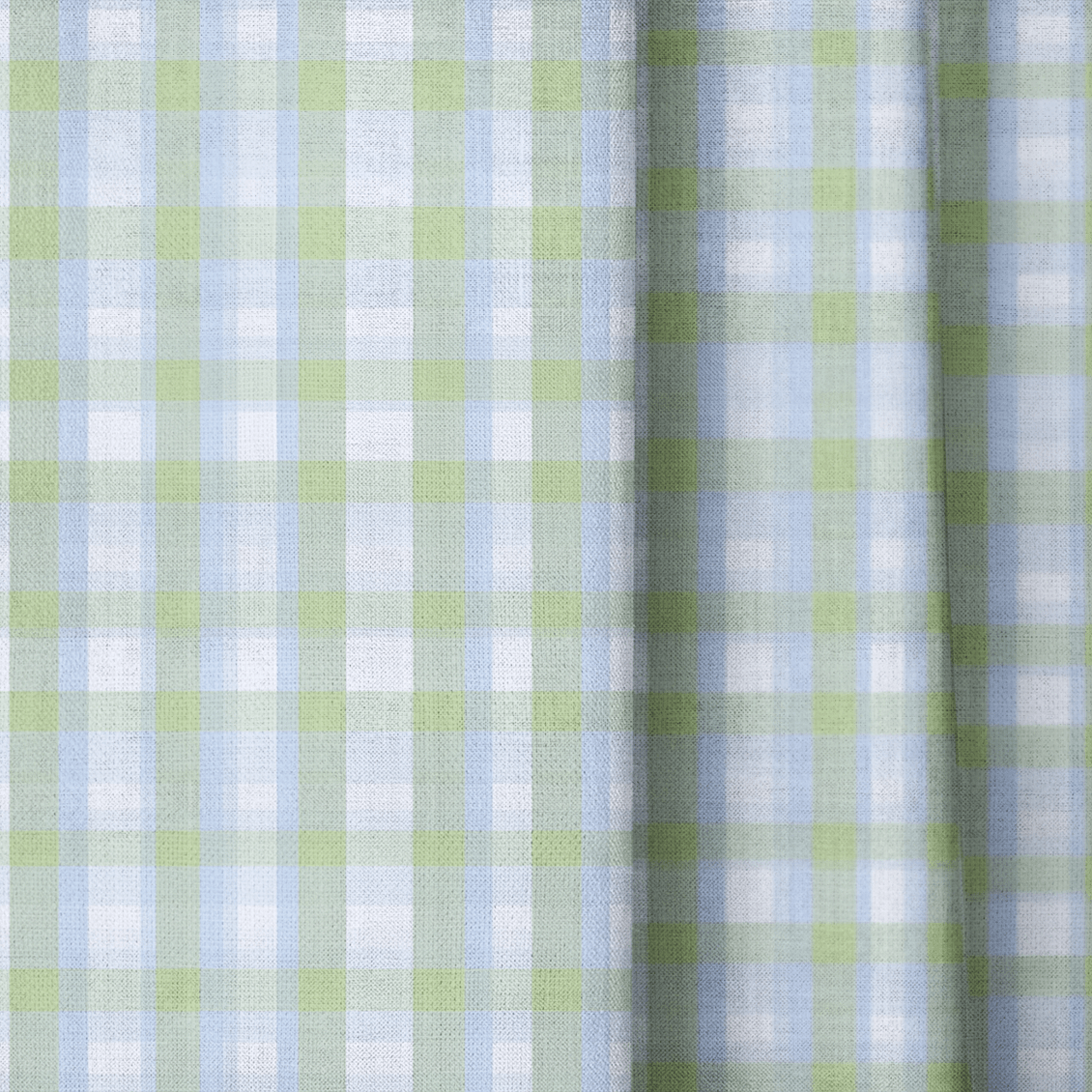 Crossed Gingham - Curtain Panel - The Drapery
