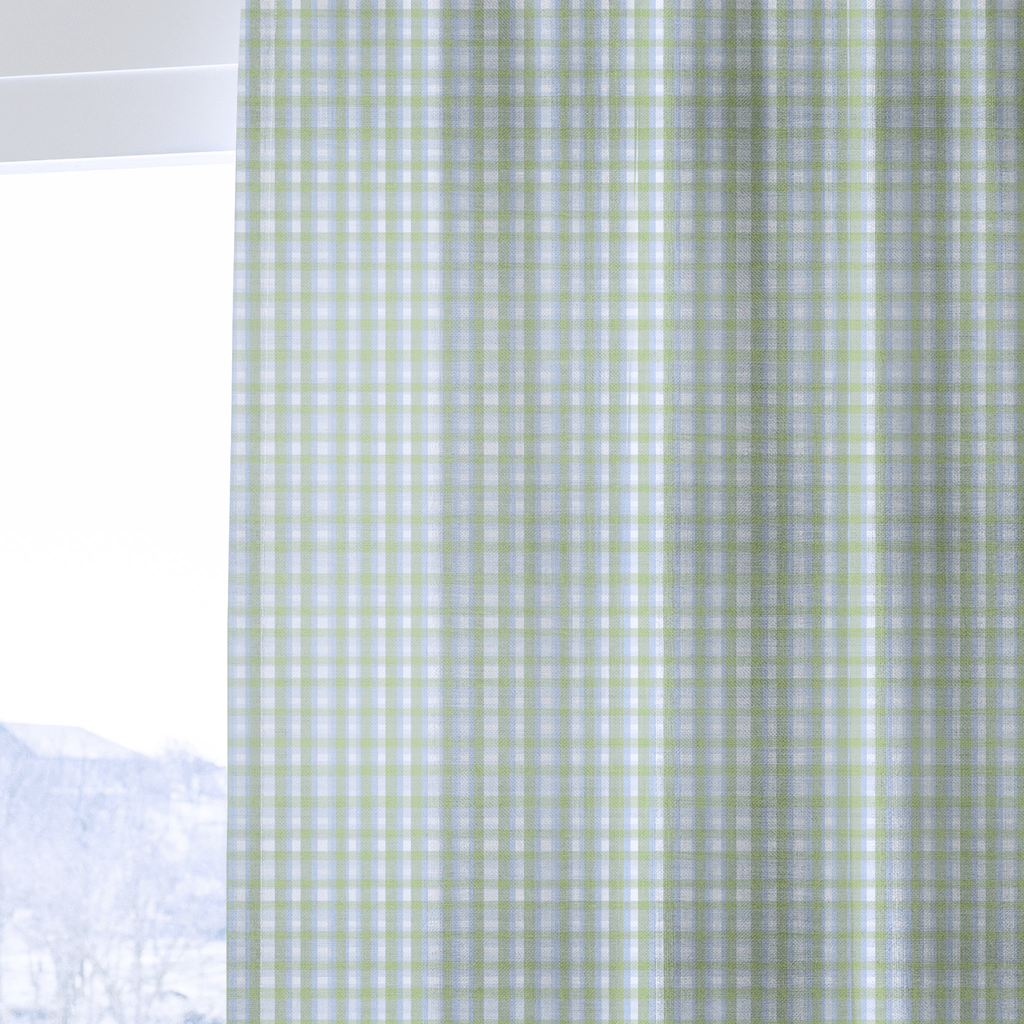Crossed Gingham - Curtain Panel - The Drapery