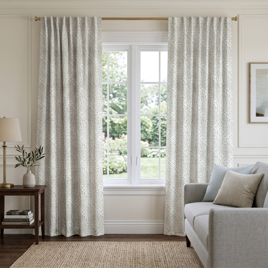 Loxeth Maze - Curtain Panel - Classic Living Room