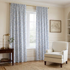 Blue French Country - Curtain Panel - Reading Corner