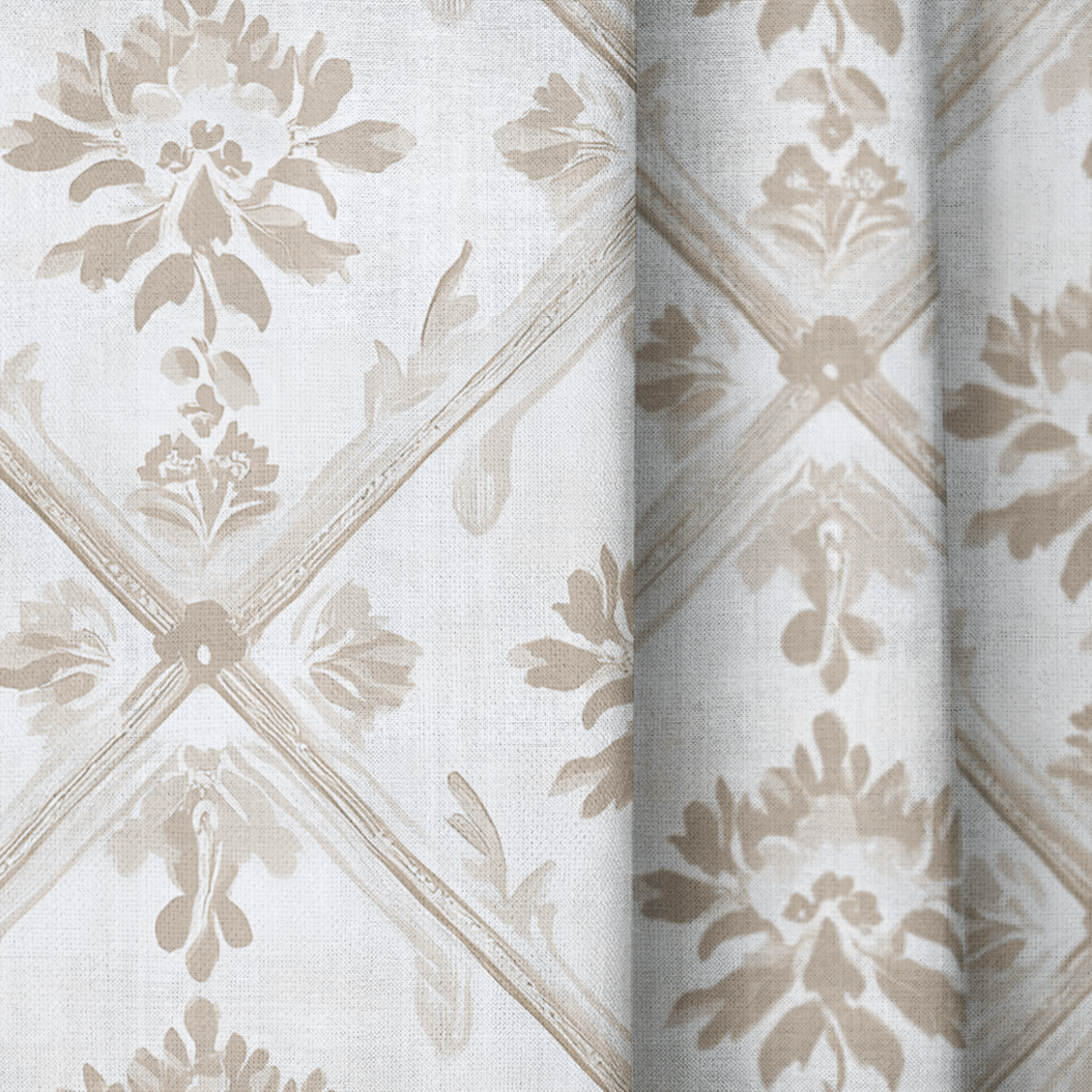 Damask Charm - Curtain Panel - The Drapery