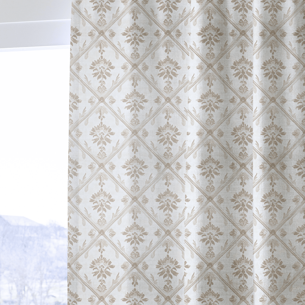 Damask Charm - Curtain Panel - The Drapery