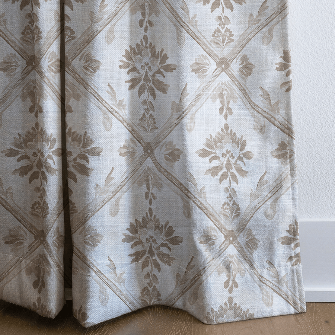 Damask Charm - Curtain Panel - The Drapery