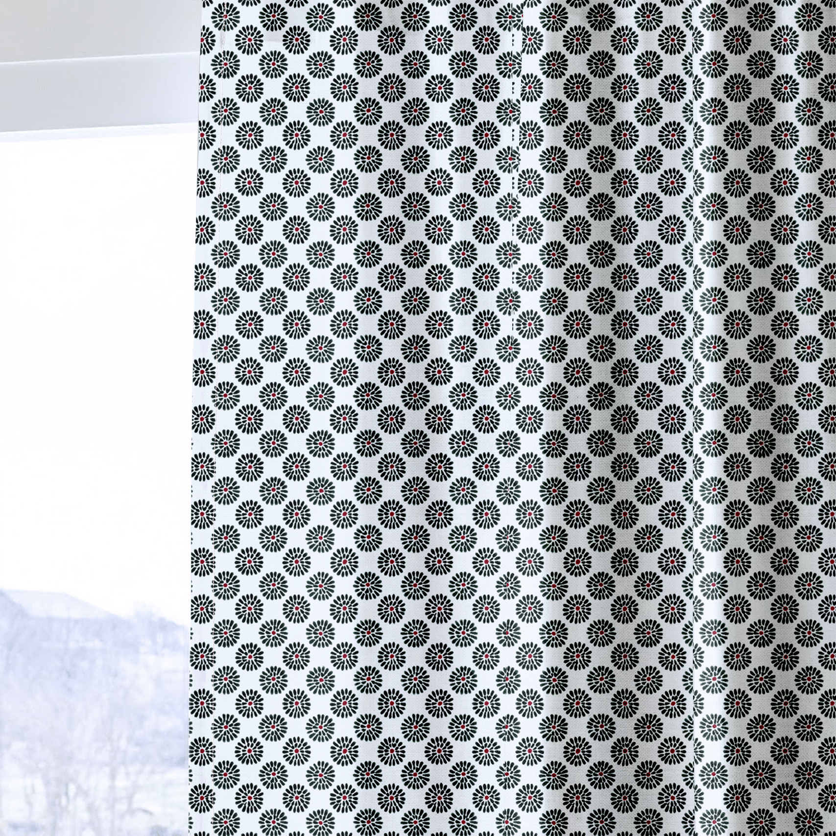 Dane Floral - Curtain Panel - The Drapery