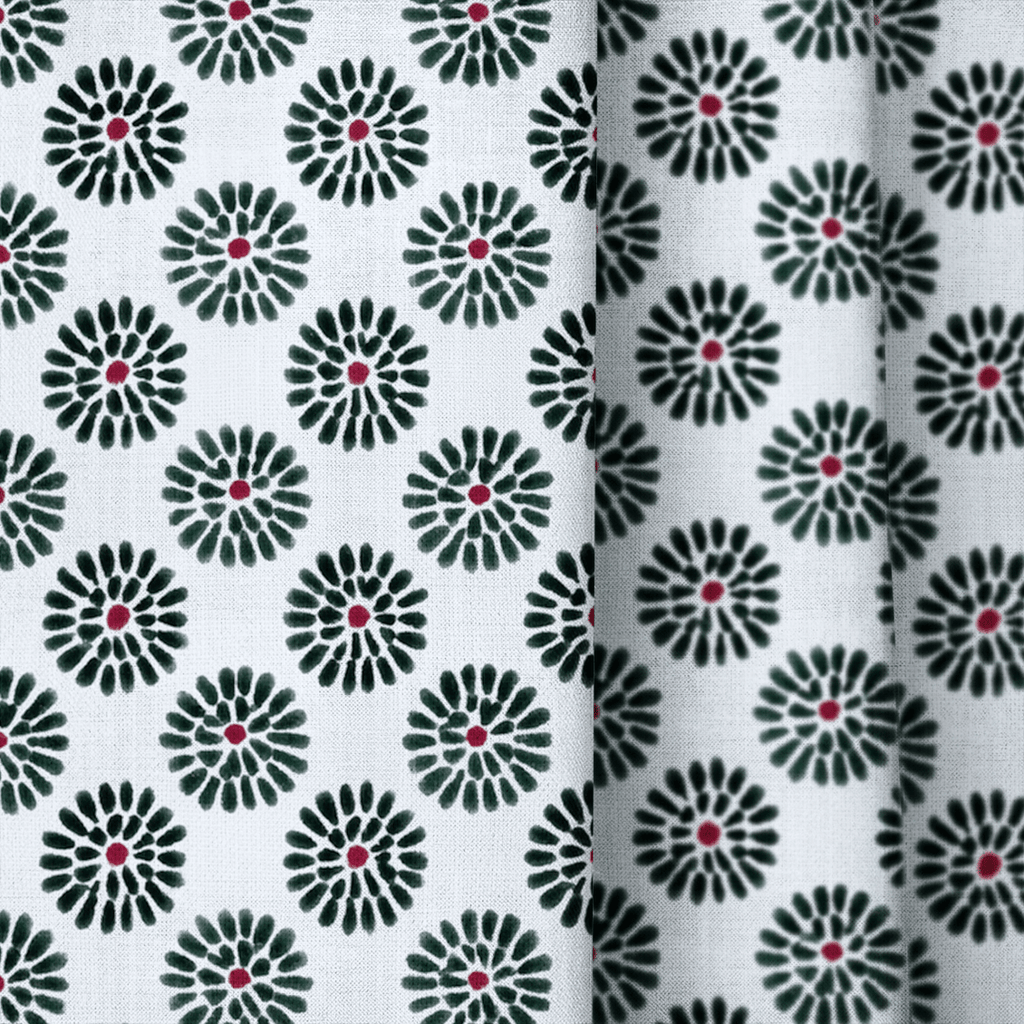 Dane Floral - Curtain Panel - The Drapery