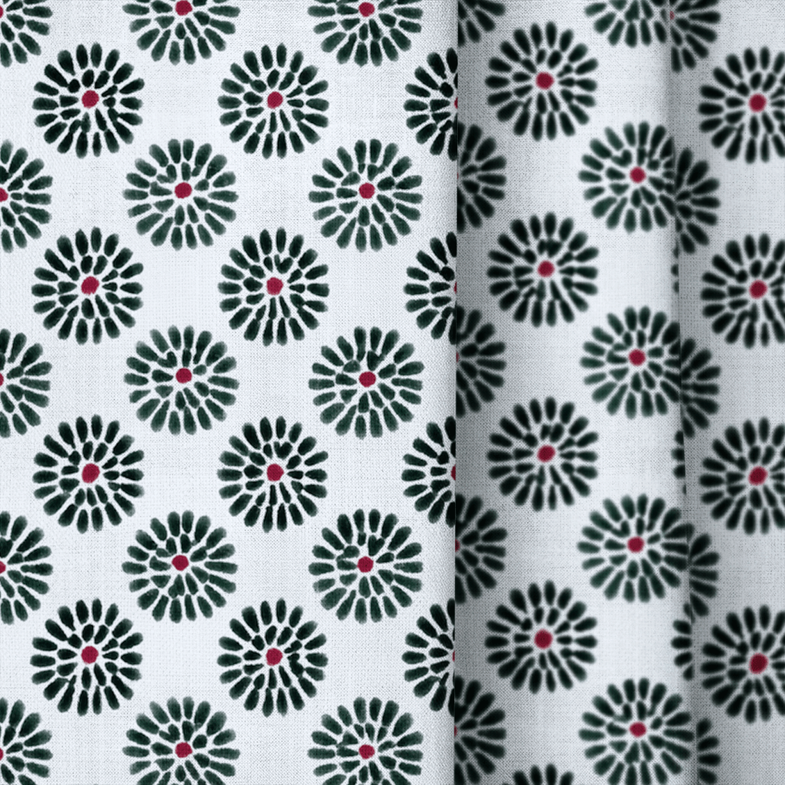 Dane Floral - Curtain Panel - The Drapery