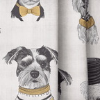 Dapper Dogs - Curtain Panel - The Drapery
