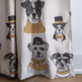 Dapper Dogs - Curtain Panel - The Drapery