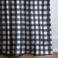 Dark Grid - Curtain Panel - The Drapery