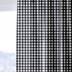 Dark Grid - Curtain Panel - The Drapery