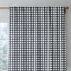 Dark Grid - Curtain Panel - The Drapery