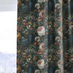 Darkened Peony - Curtain Panel - The Drapery