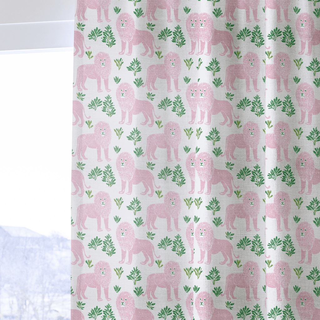 Dashiell Lion - Curtain Panel - The Drapery