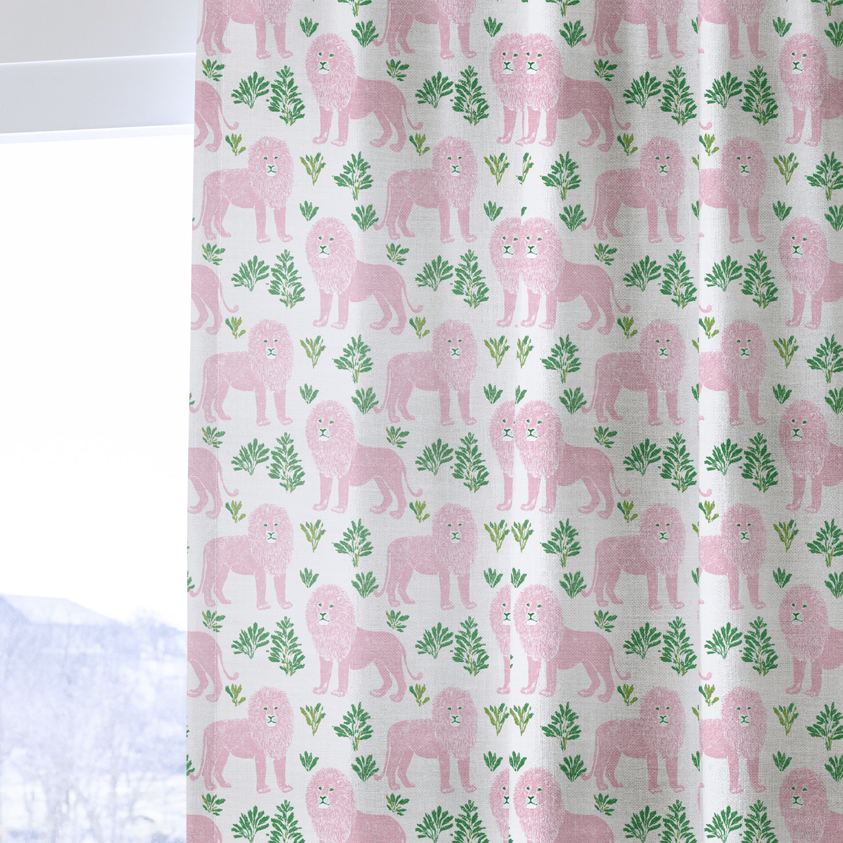 Dashiell Lion - Curtain Panel - The Drapery