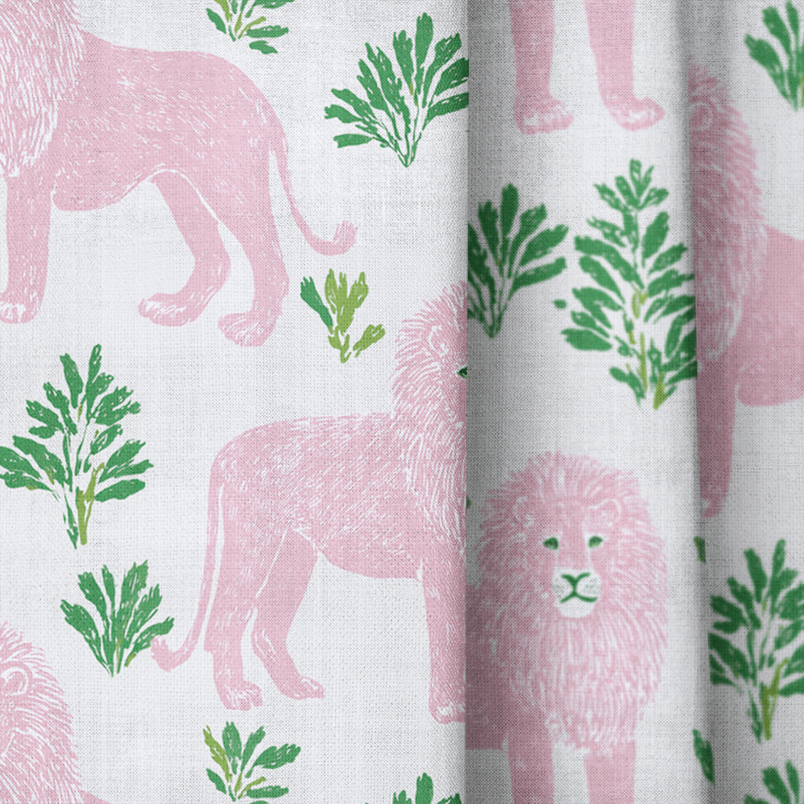 Dashiell Lion - Curtain Panel - The Drapery