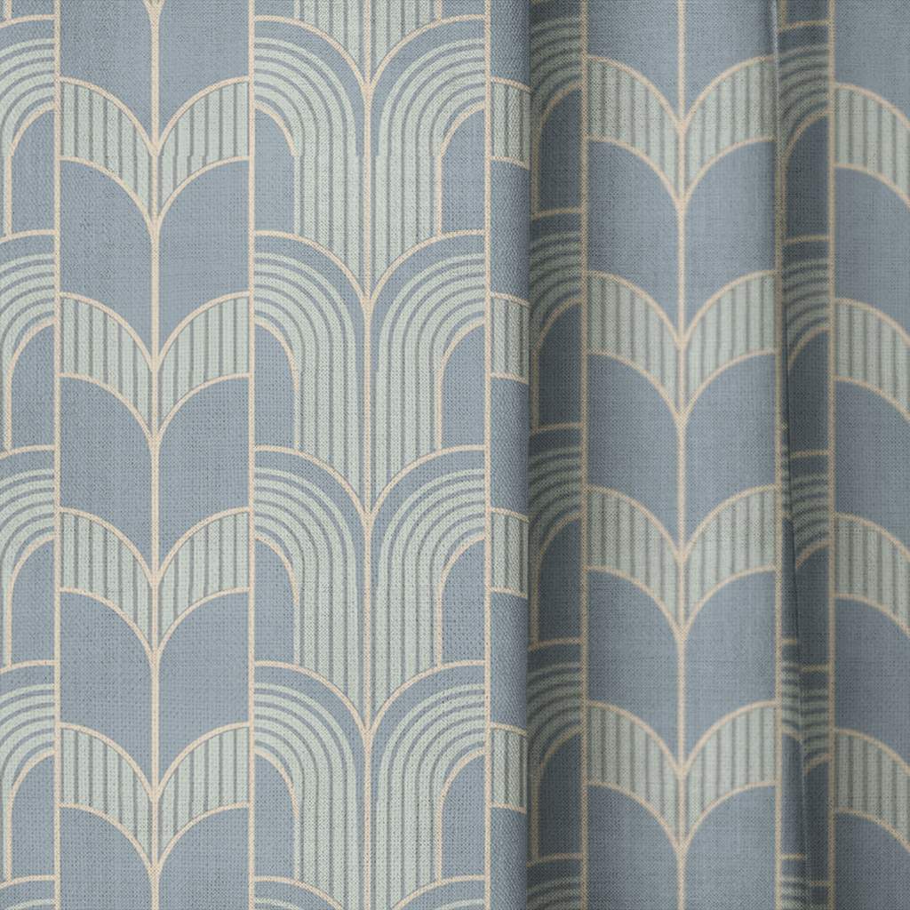 Deco Arcade - Curtain Panel - The Drapery