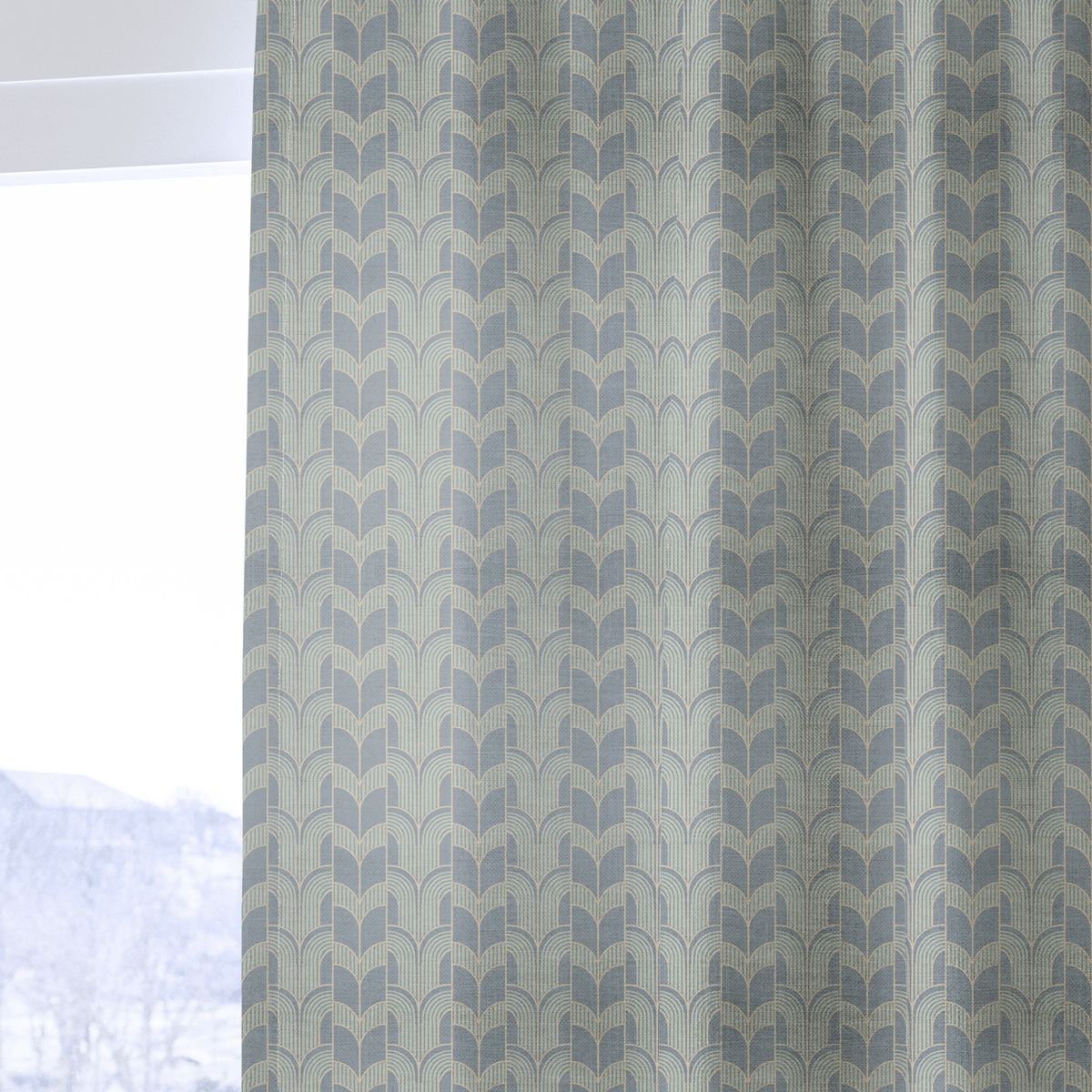 Deco Arcade - Curtain Panel - The Drapery