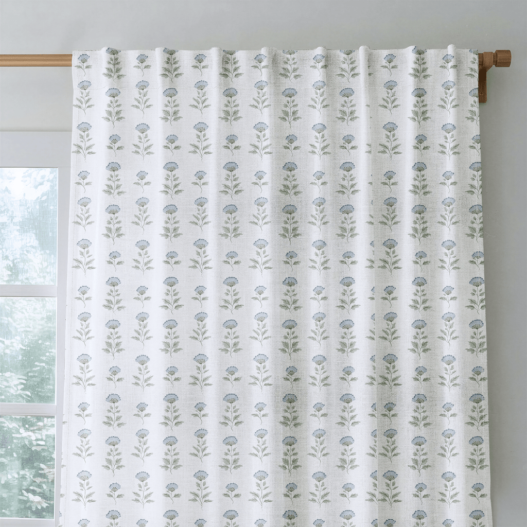 Delphine Sprig - Curtain Panel - The Drapery
