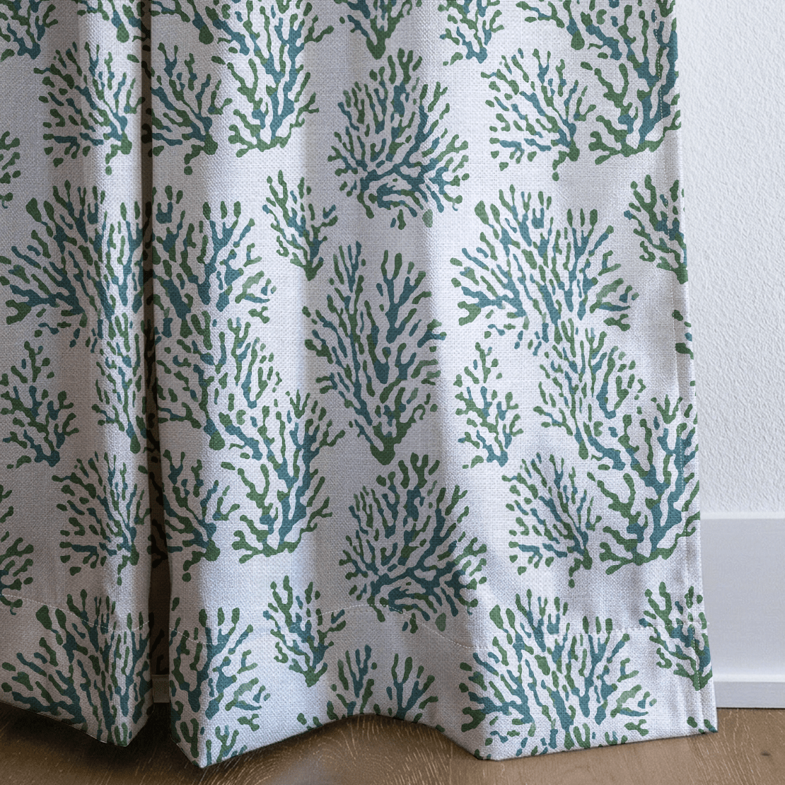 Denholm Coral - Curtain Panel - The Drapery