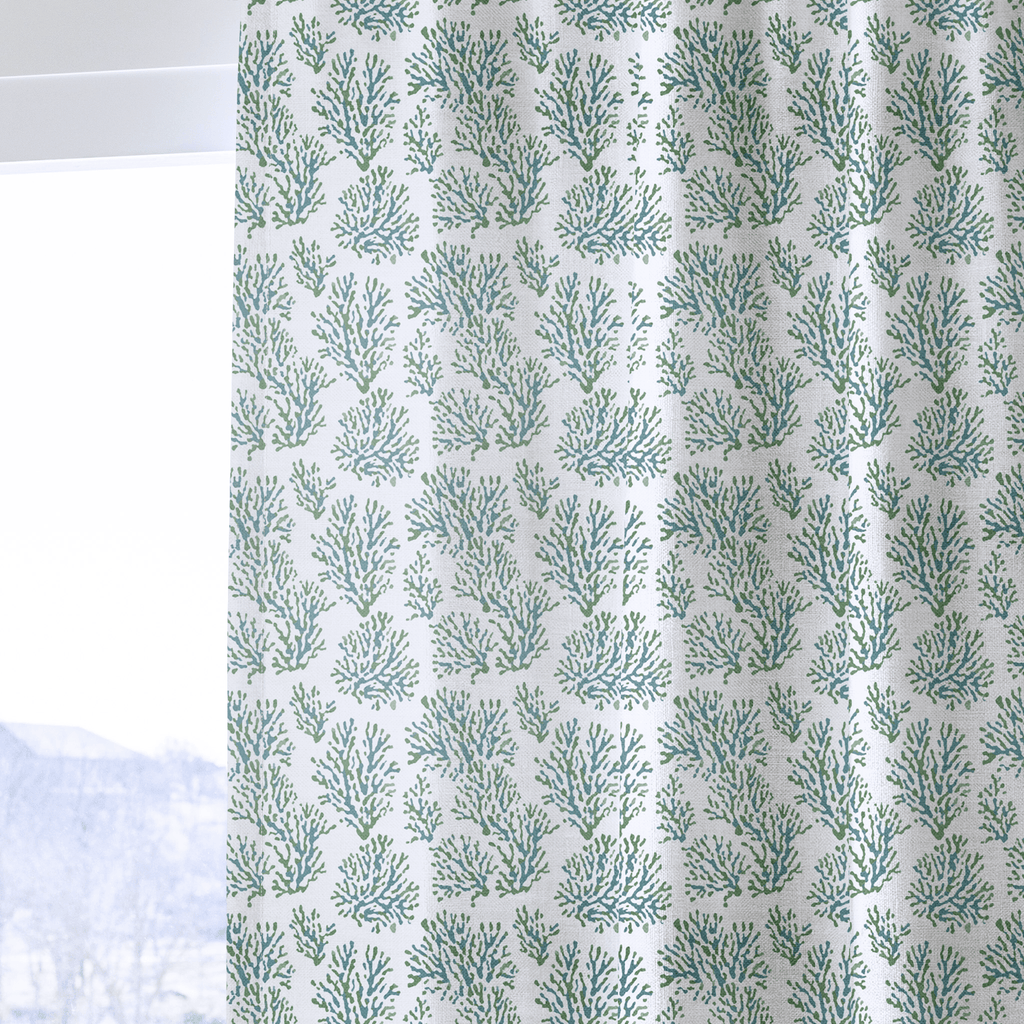 Denholm Coral - Curtain Panel - The Drapery