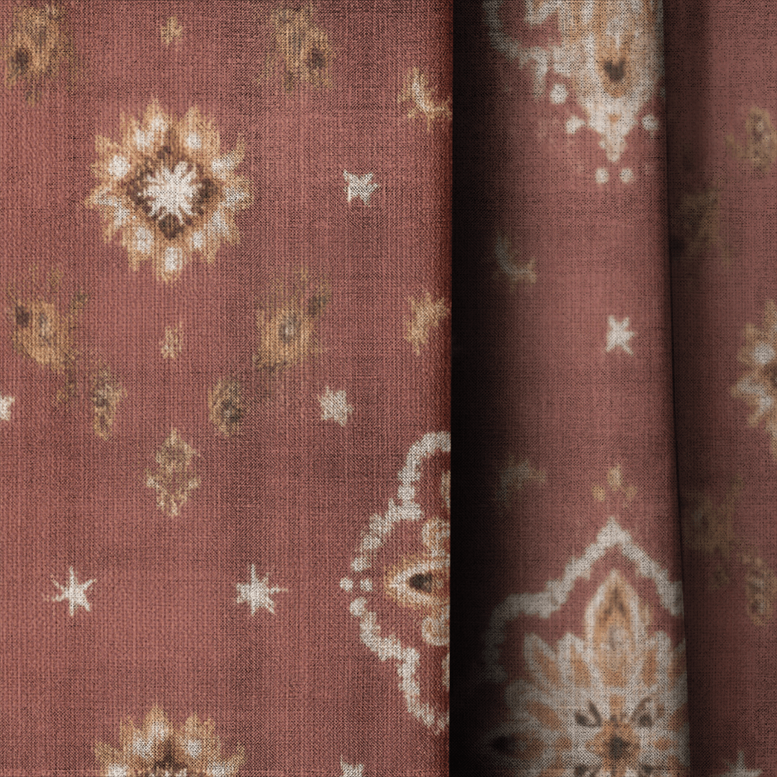 Desert Bloom - Curtain Panel - The Drapery
