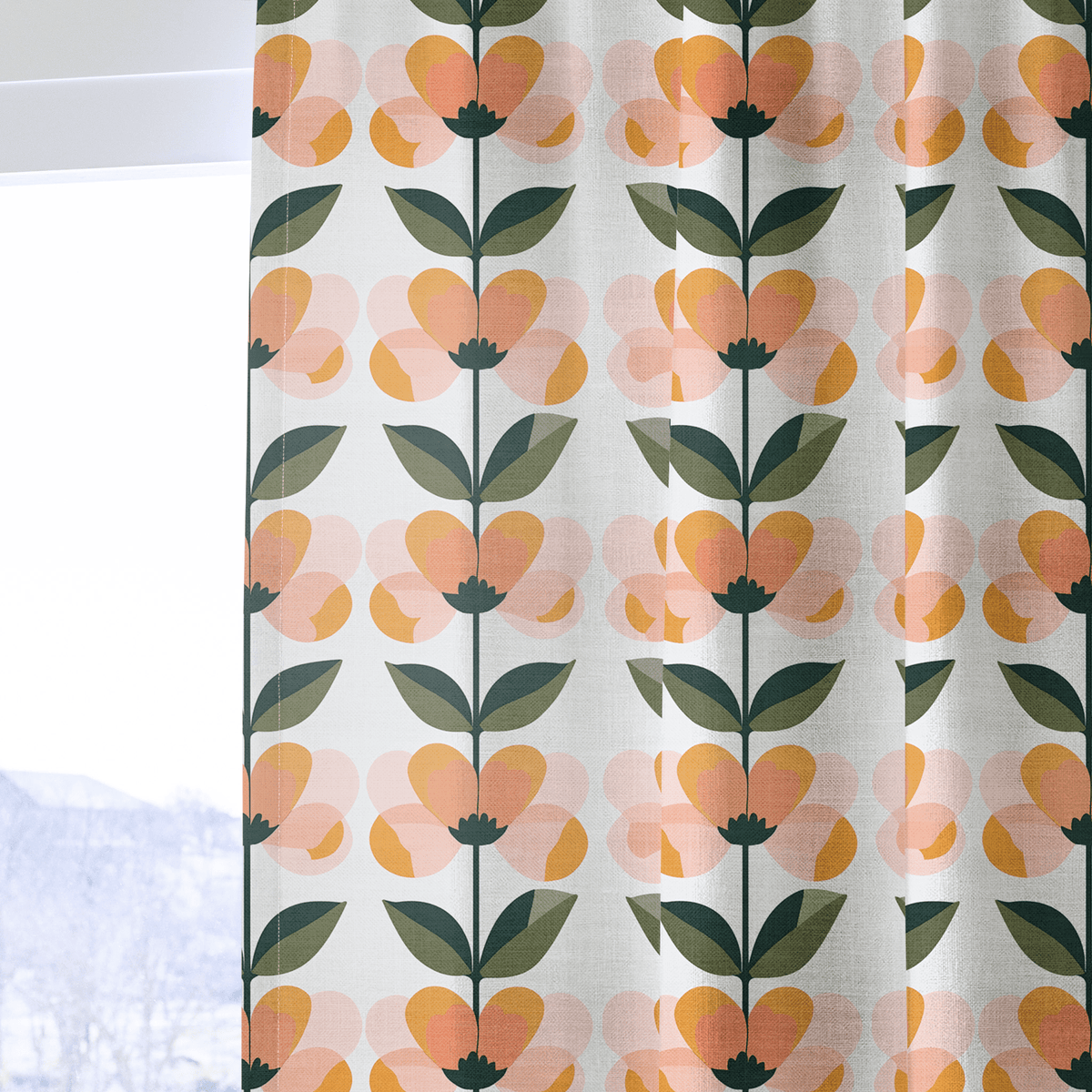 Disco Daisy - Curtain Panel - The Drapery