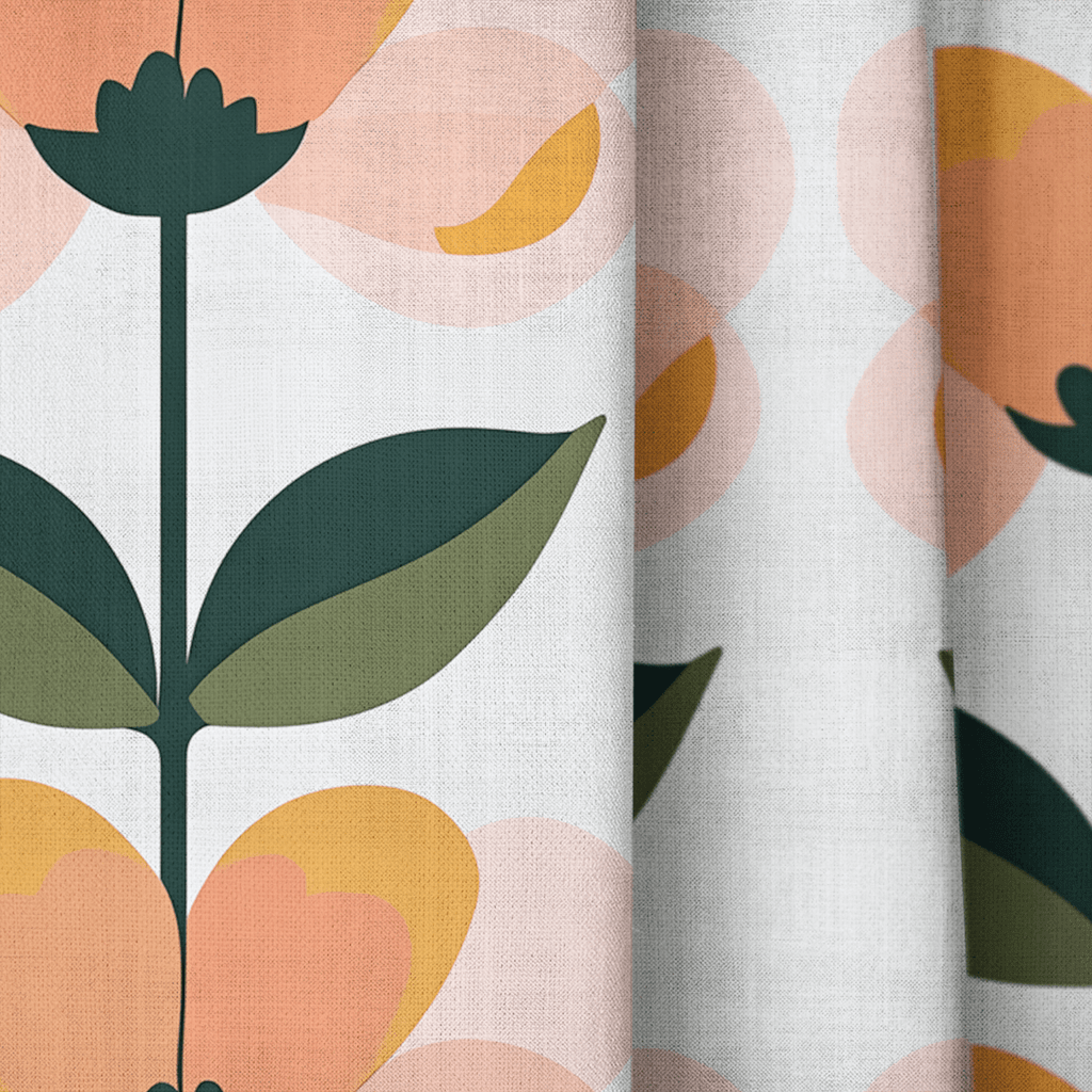 Disco Daisy - Curtain Panel - The Drapery