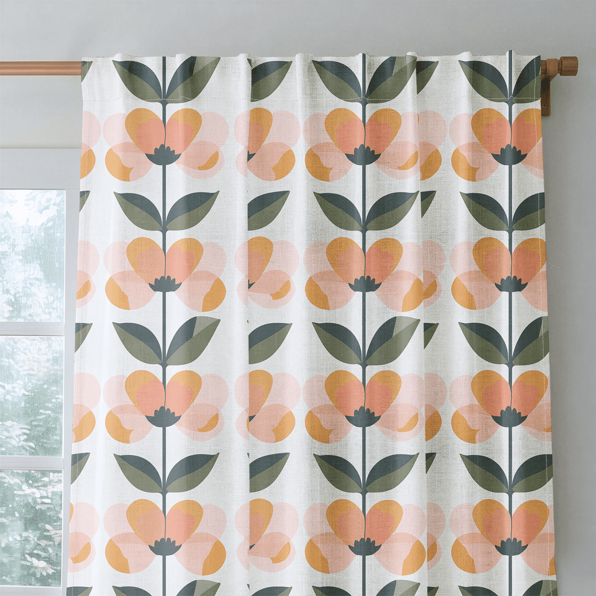 Disco Daisy - Curtain Panel - The Drapery